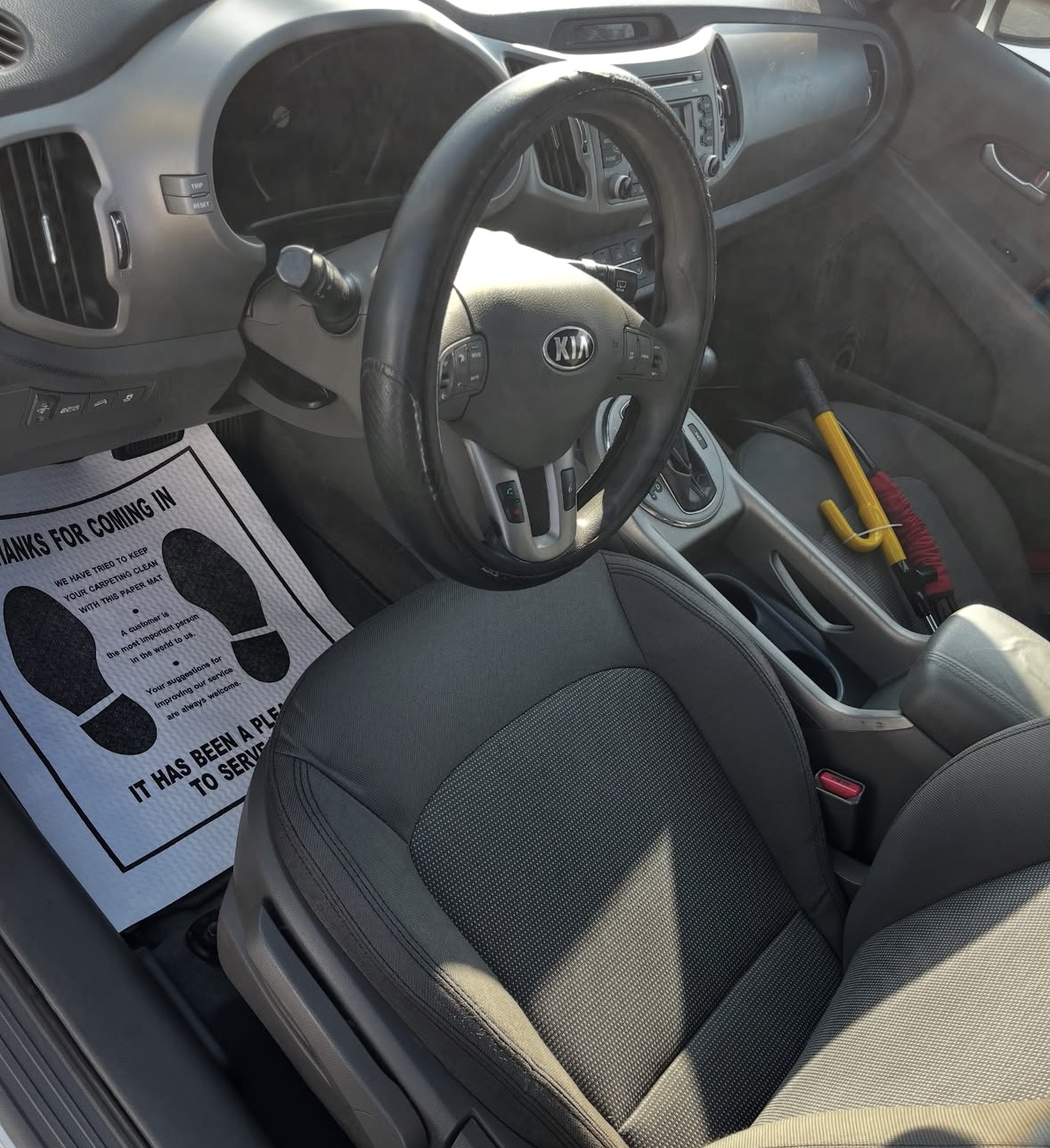 Clean car interior after detailing